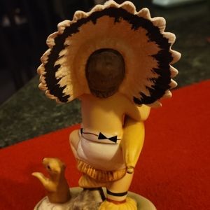 Goebel W. Germany 1978 Harry Holt rain dance Indian American figurine, W Germany